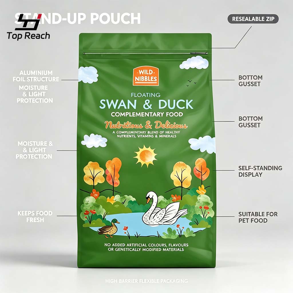 High Barrier Aluminum Foil Stand‑up Pouch
