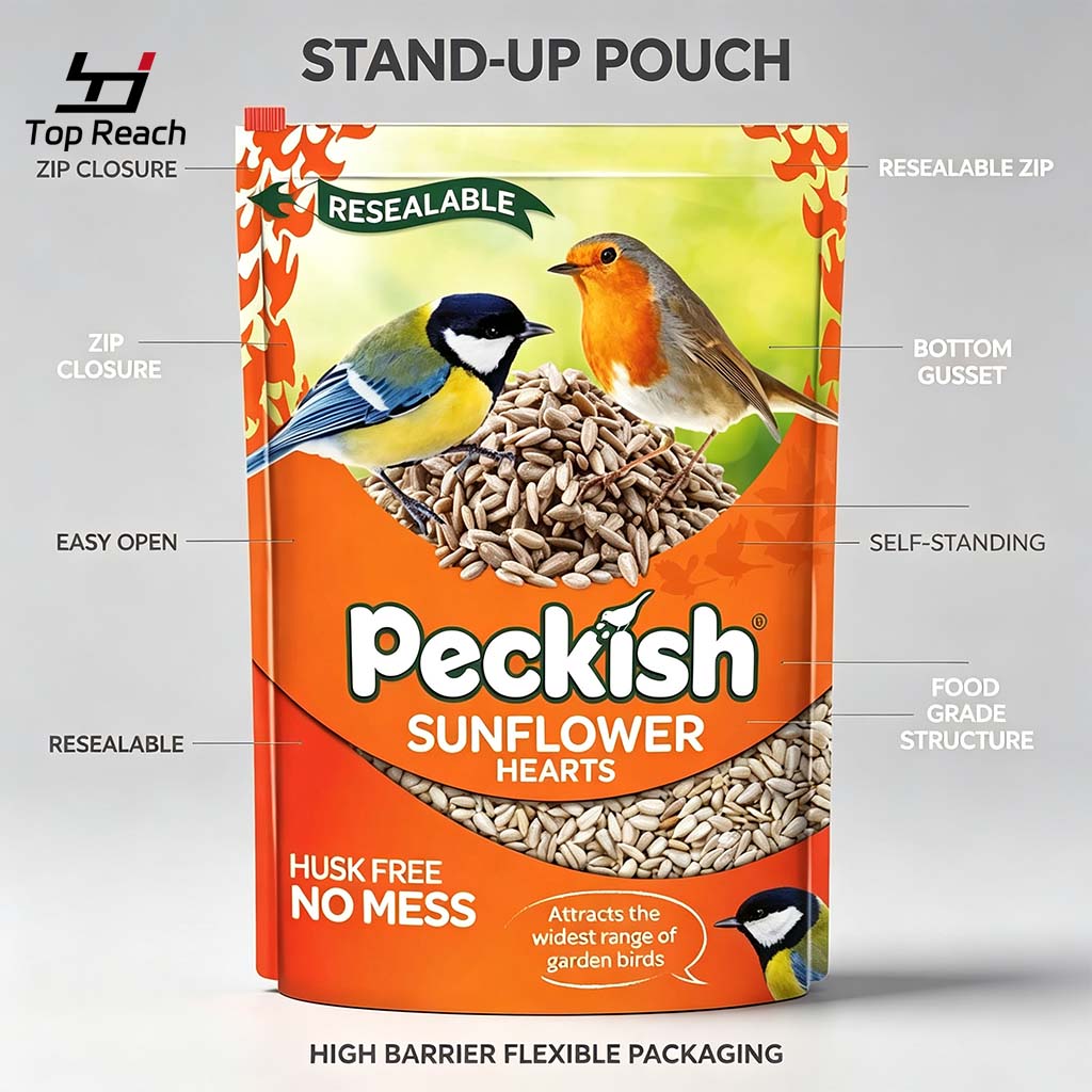 Stand‑Up Pouch for Bird Seed