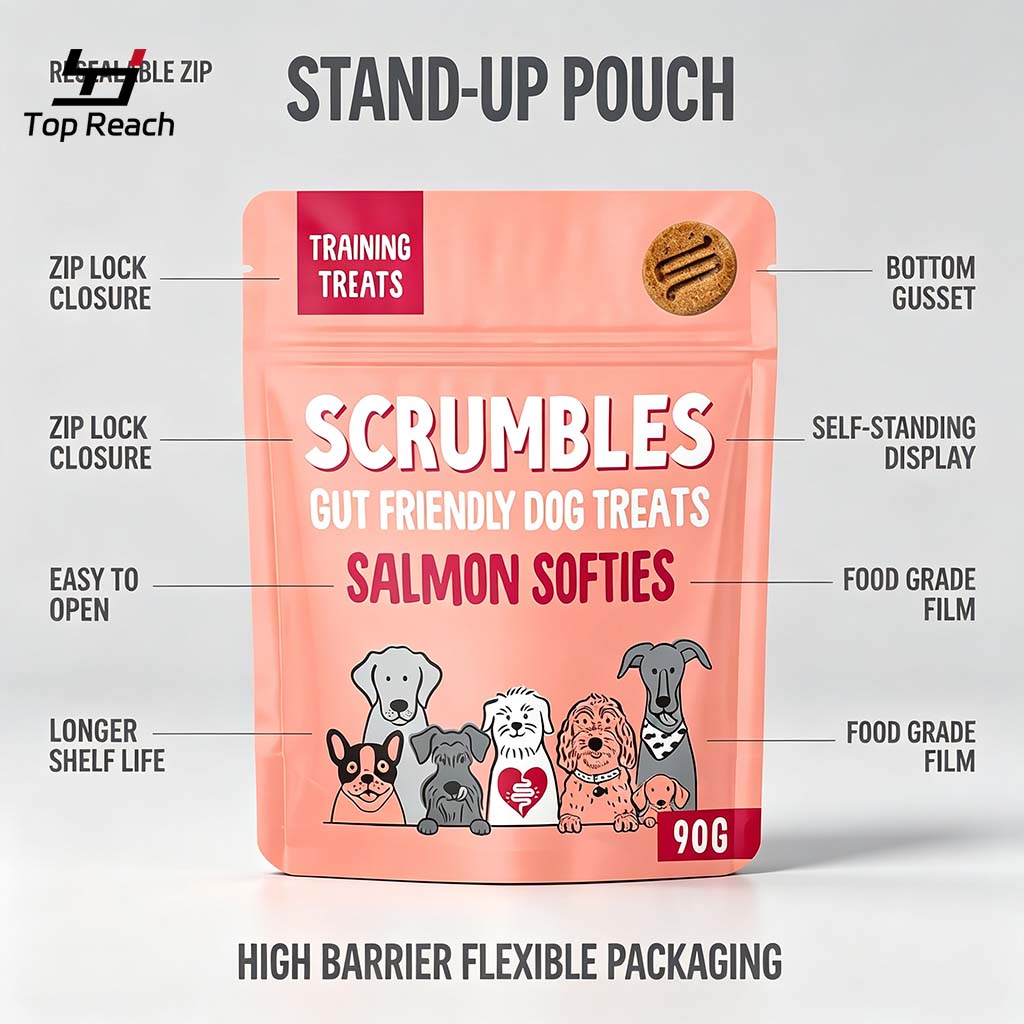 Stand‑Up Pouch for Dog Treats