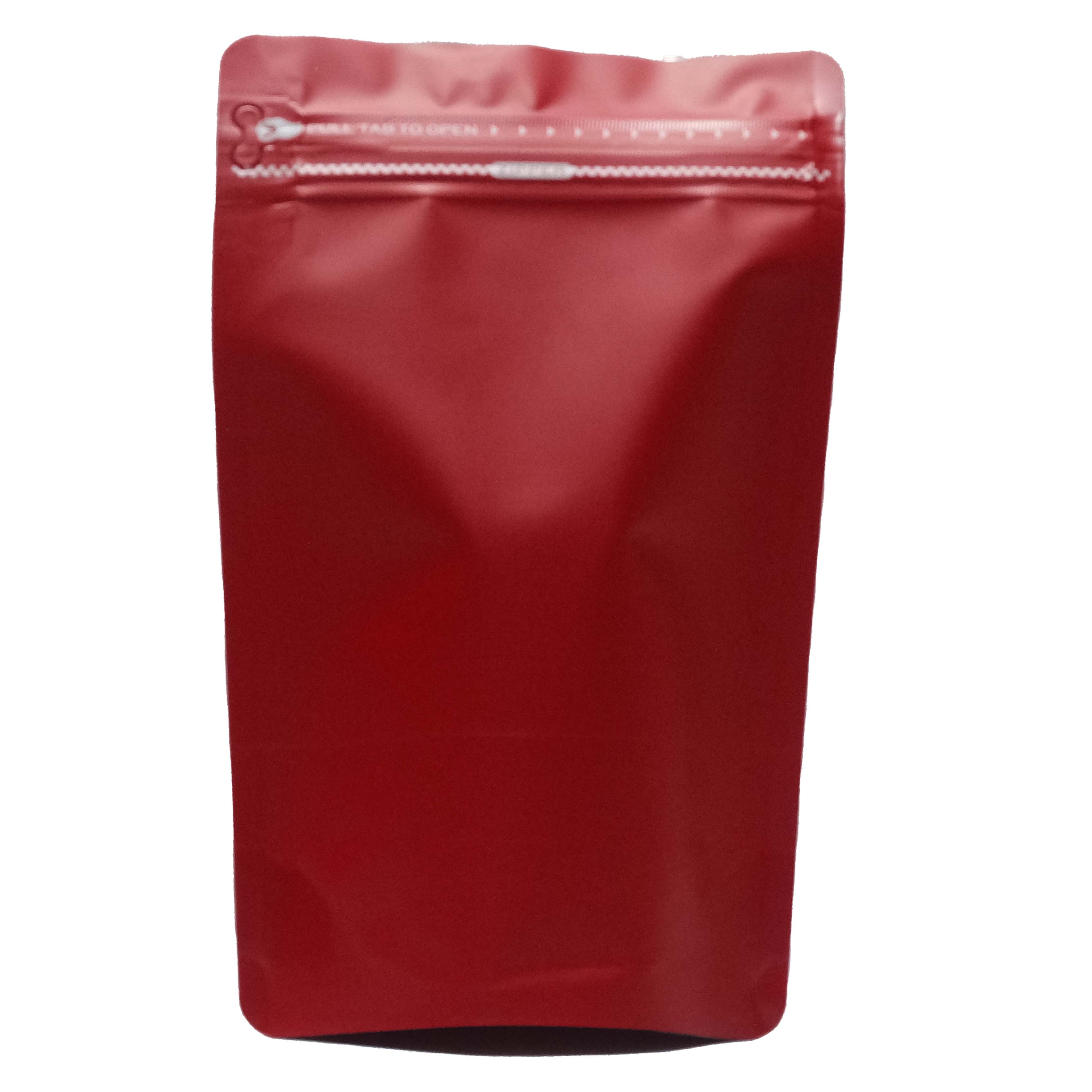 matte red stand-up pouch