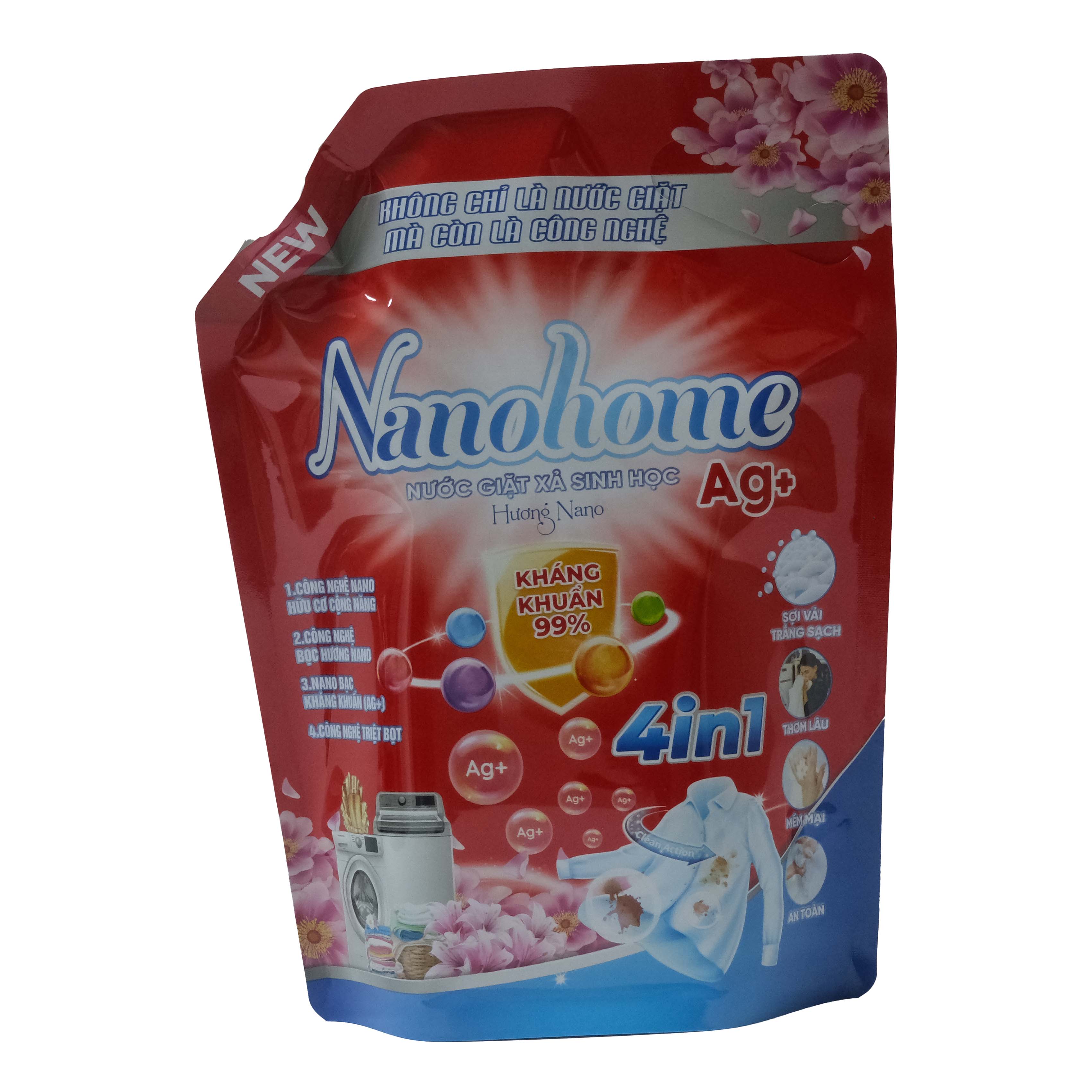 stand up refill detergent pouch