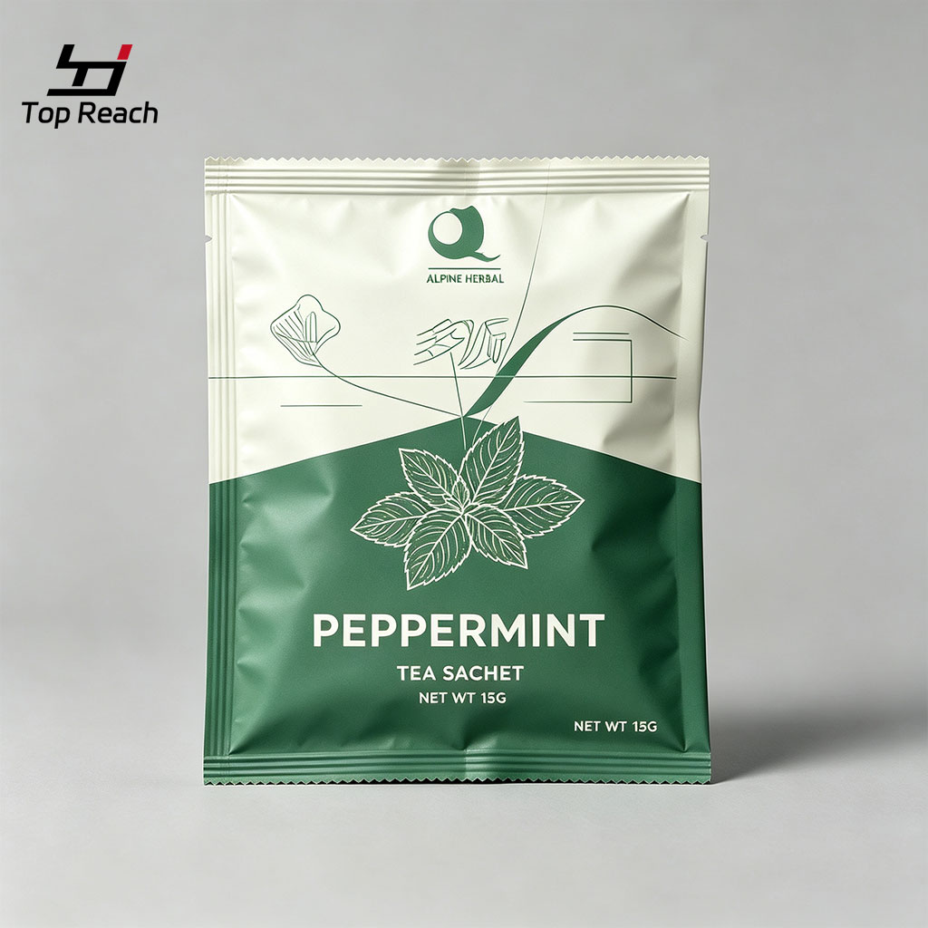 Three Side Seal Pouch Mint tea bag