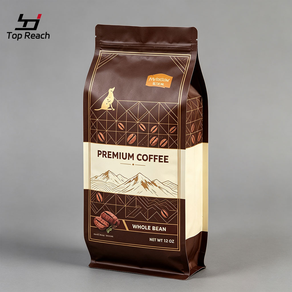 Four Side Seal Pouch specialty coffee