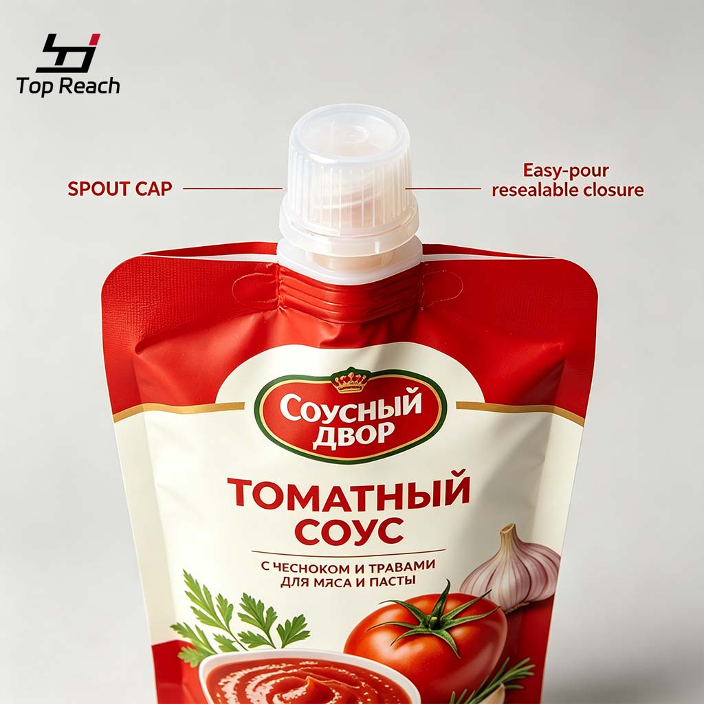 Spout Stand‑Up Pouch for Sauce