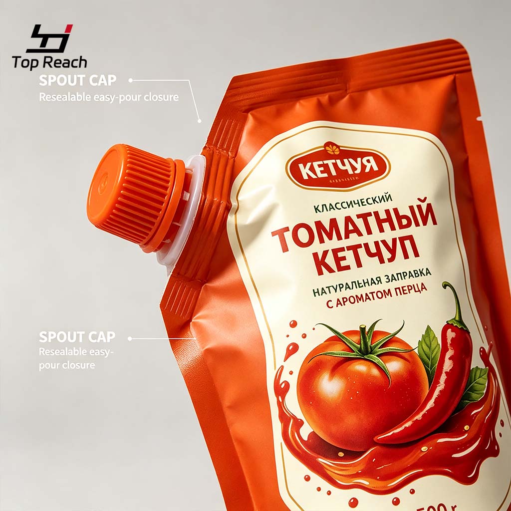 Spout Stand‑Up Pouch For Ketchup
